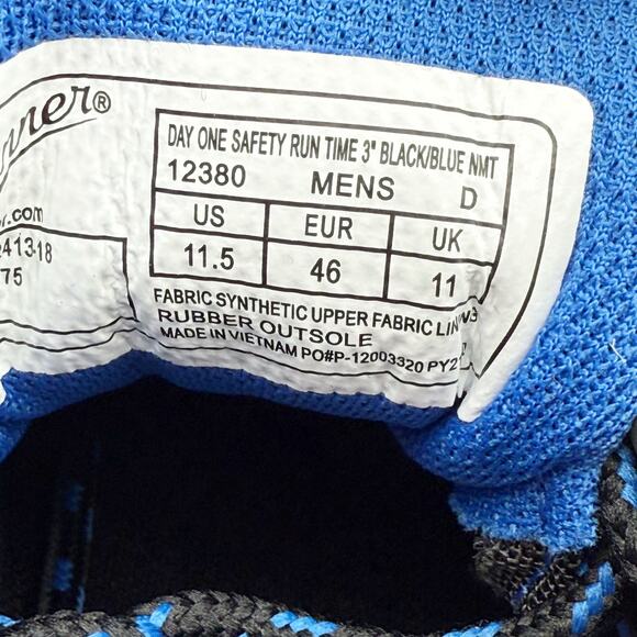 Danner Mens Day One Run Time 3 Work Sneakers US 11.5 M Black Composite Toe NIB - Picture 12 of 13